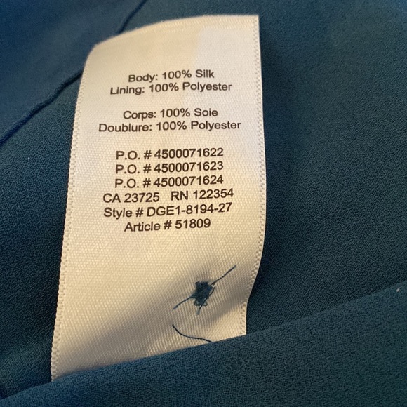 Babaton Aritzia 100% silk beautiful sleeveless lined dress w/ drawstring waist. - Picture 10 of 13